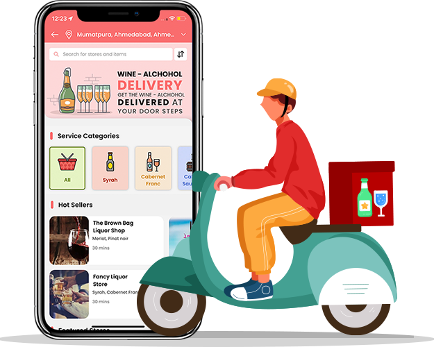 Uber for wine Delivery