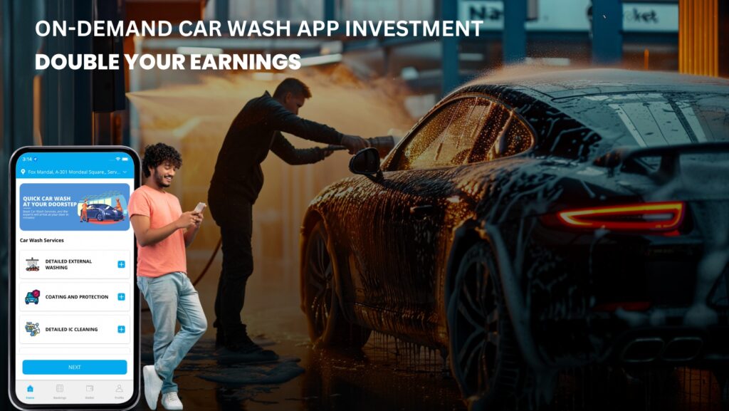 on-demand car wash app