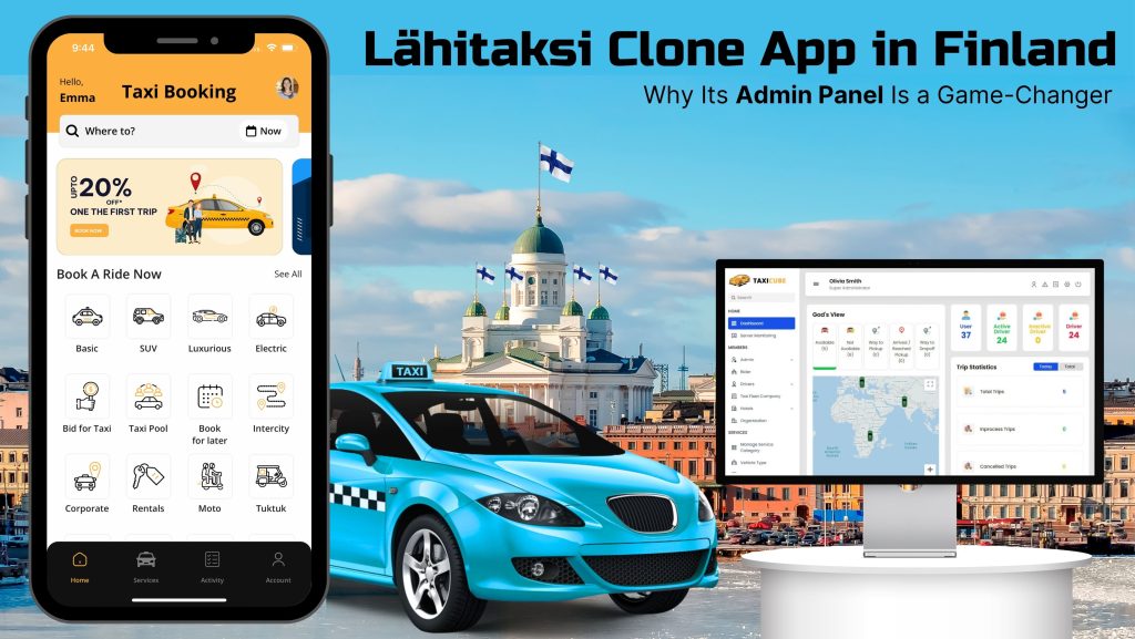 Lähitaksi Clone App in Finland
