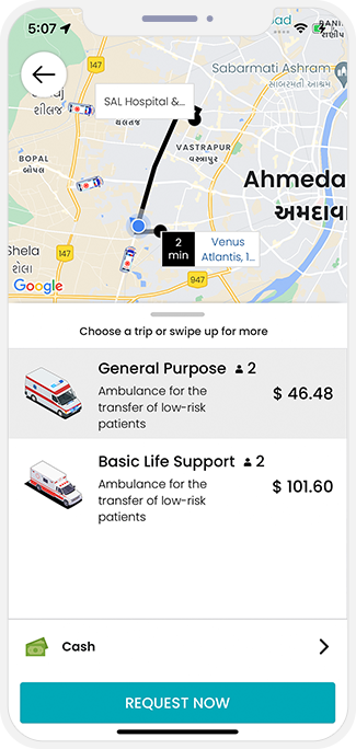 medical transportation app