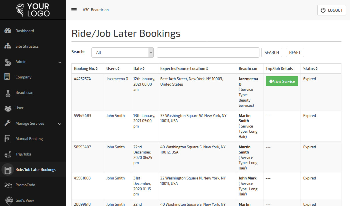 job later booking