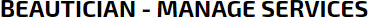 Beautician - Manage Services