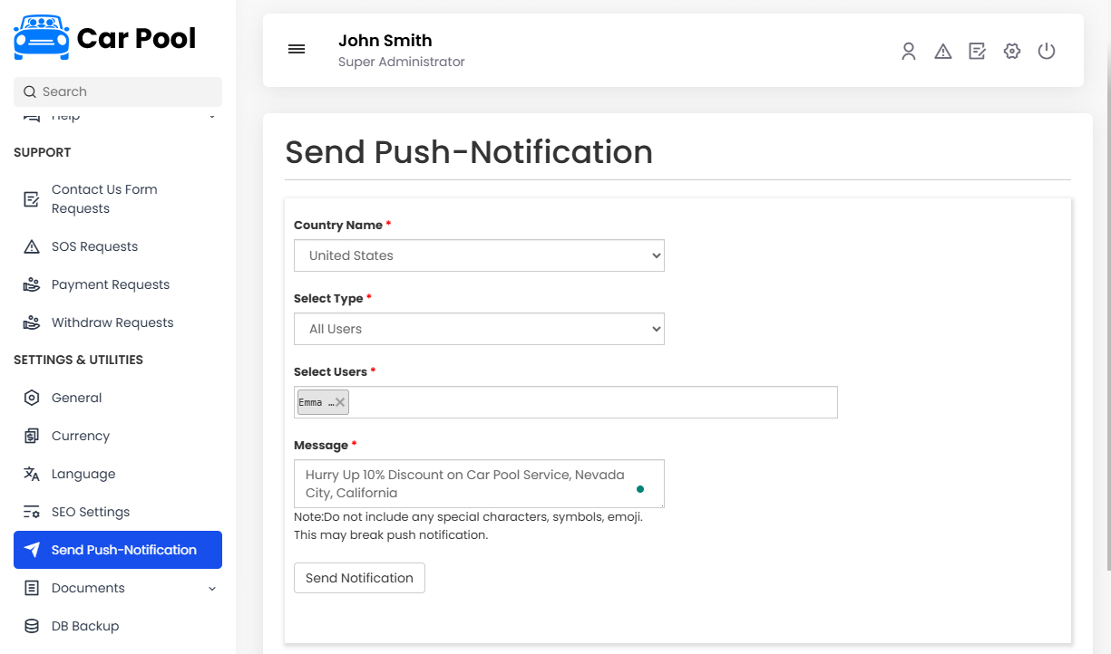 Send Push-Notification