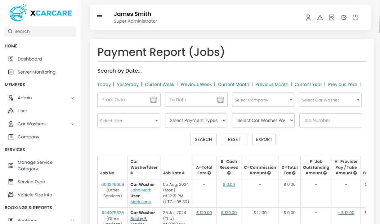 Payment Report