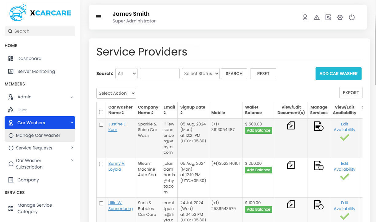 Manage Users