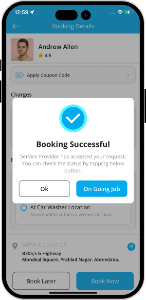 Select booking location
