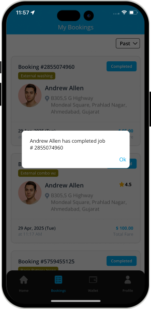 Select booking location