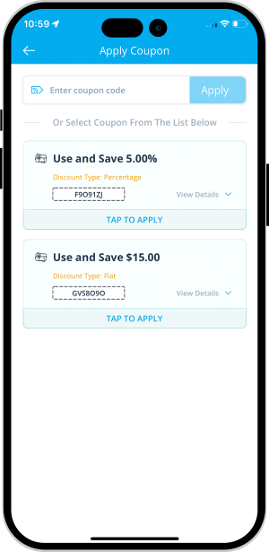 choose service categories