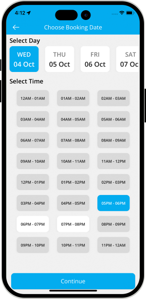 Select booking location