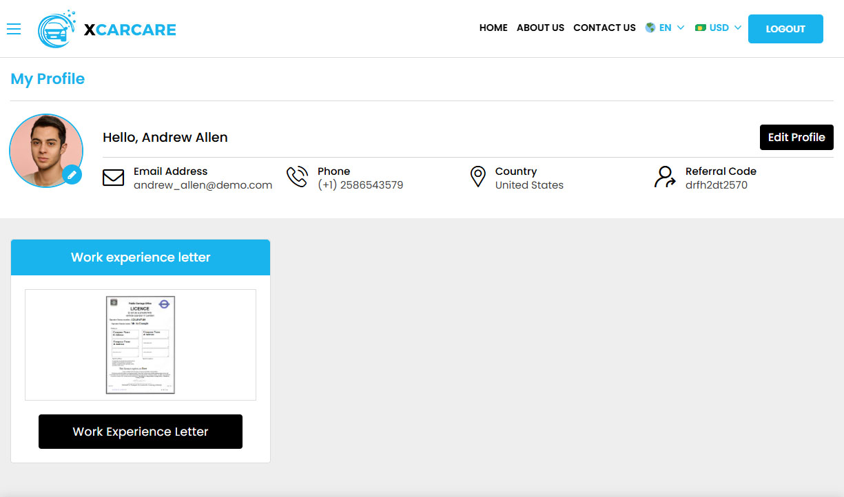 Service Provider Profile