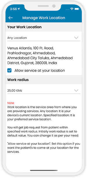 Manage Work Location