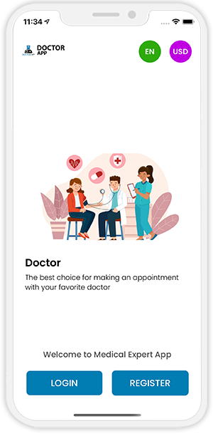 Medical Expert App menu