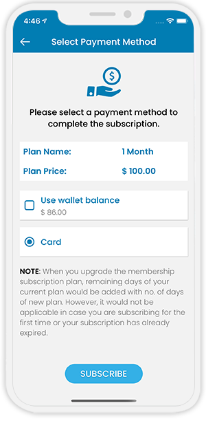 select payment method
