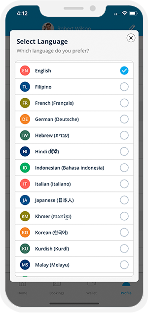 Change Language