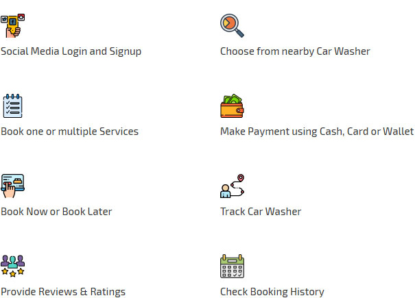 user app features