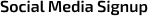 Social Media Signup