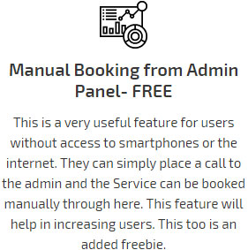 Manual booking from admin