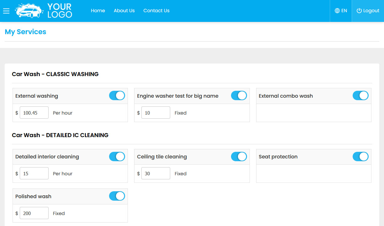 Mobile car wash app, Uber for car wash, car cleaning app, Spiffy clone