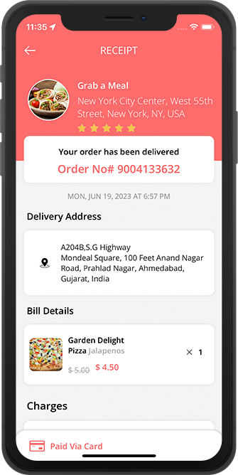 driver see details of address, earning , order