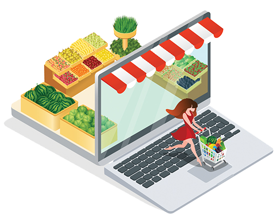 web panel of store delivery app