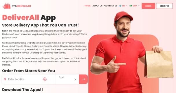 DeliverAll Website