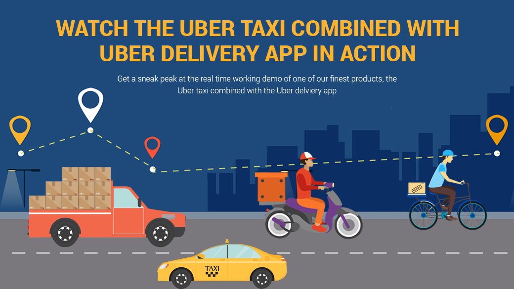 Buy OnDemand Uber Taxi & UberRush Delivery Clone in Single App