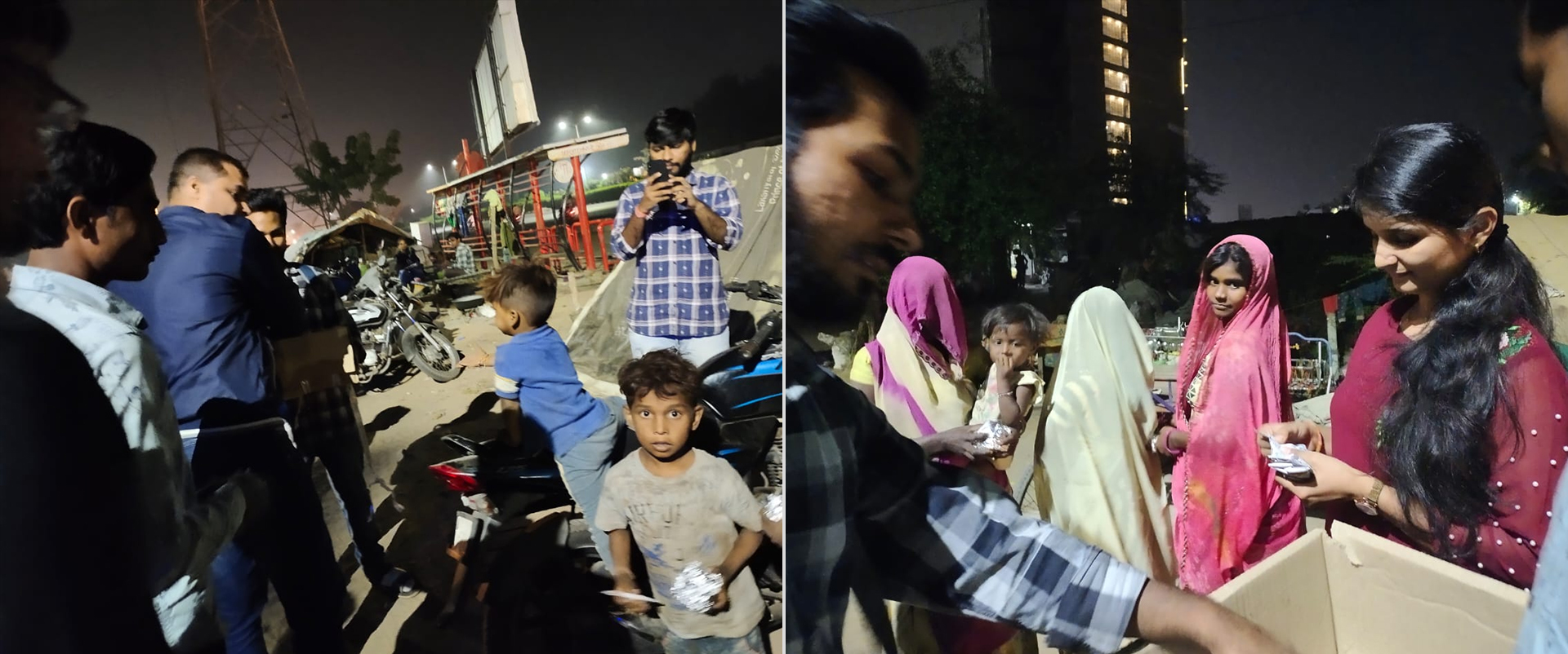 Distributing Food to underprivileged People