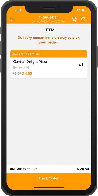 restaurant get notification for driver accept order