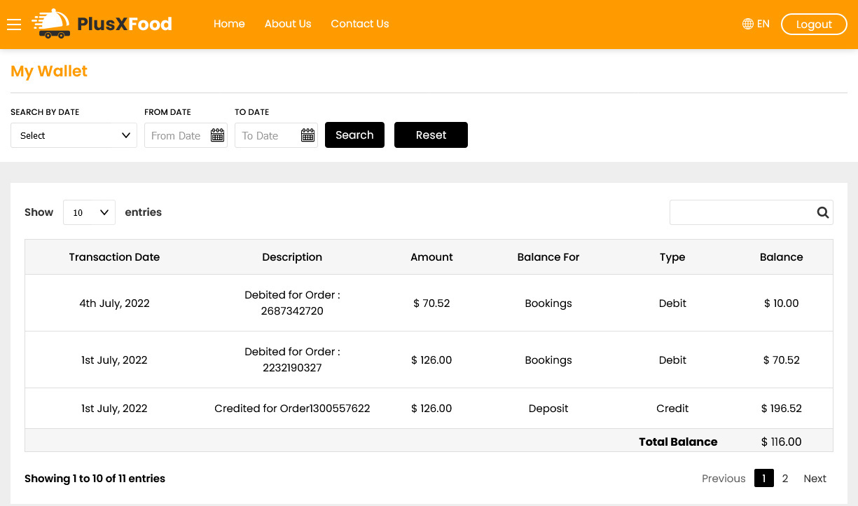 User Wallet