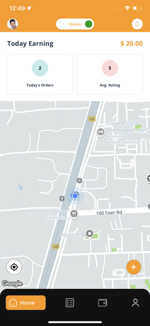 delivery driver app