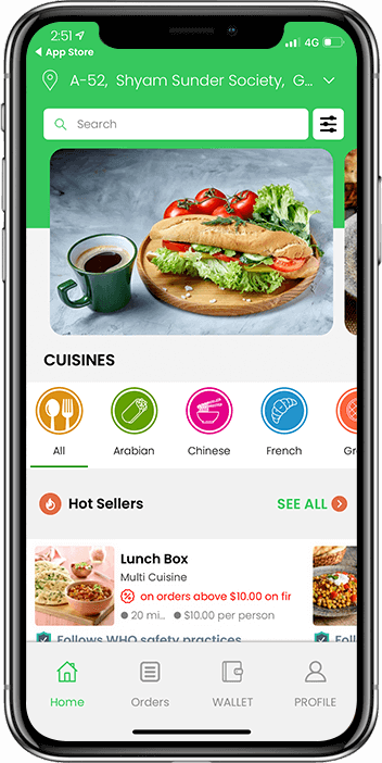 food delivery app