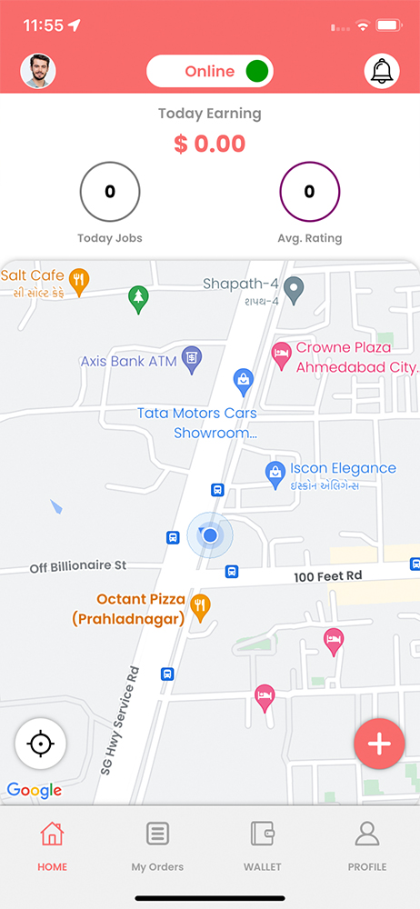 delivery driver app