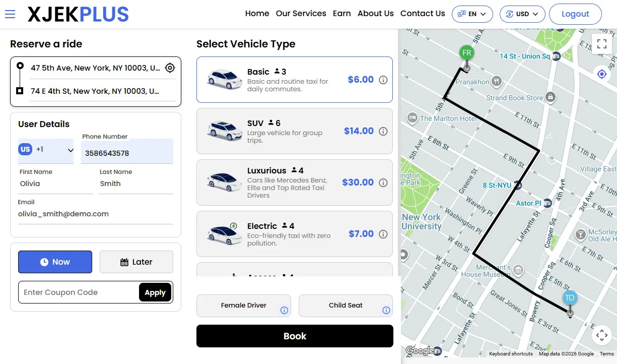 Manual Booking