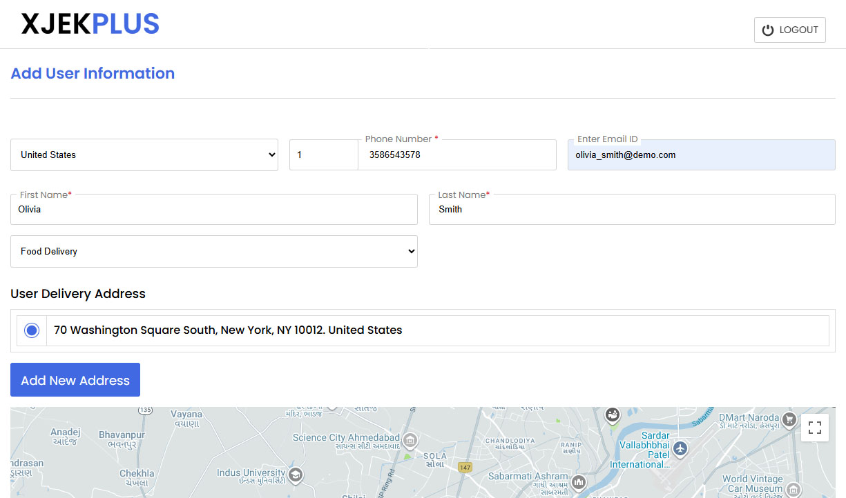 Add User Information