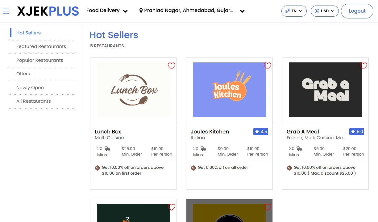 List Of Restaurants
