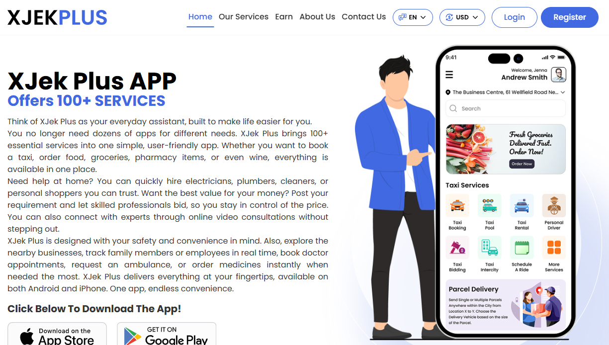 web panel of gojek clone