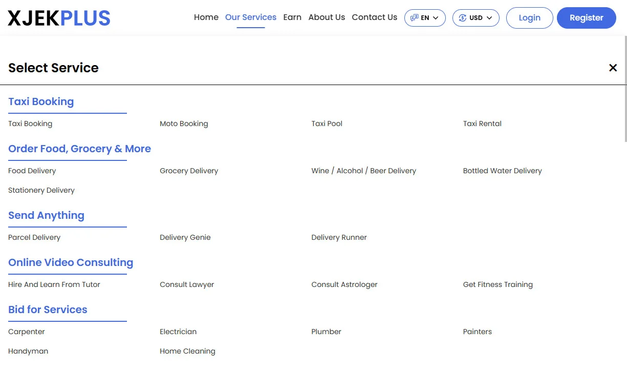 Different Services