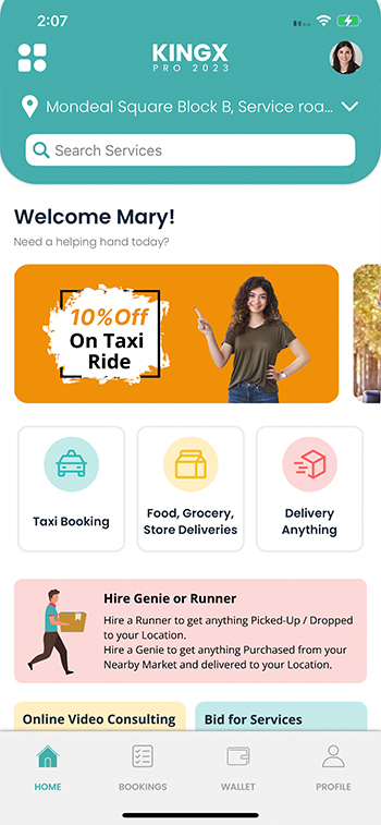 Landing Screen