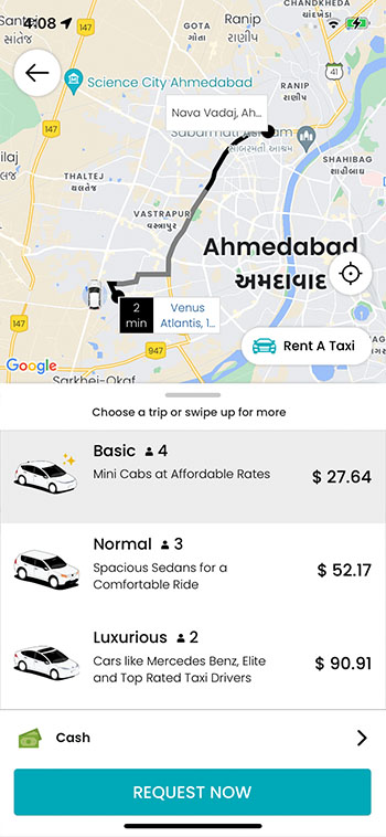 Taxi Booking