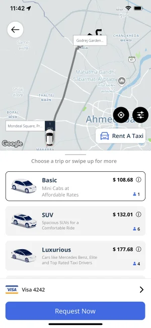 Gojek Clone app user panel showing multiple service categories and booking options