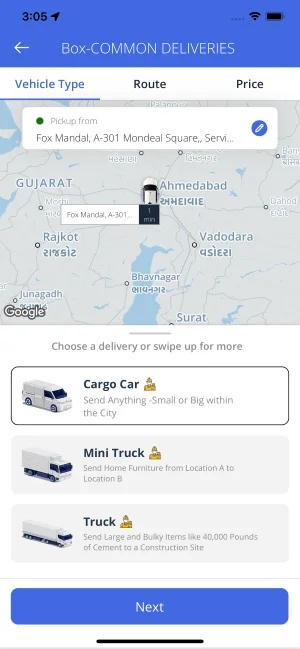Gojek Clone user app screen with real-time ride and delivery tracking interface