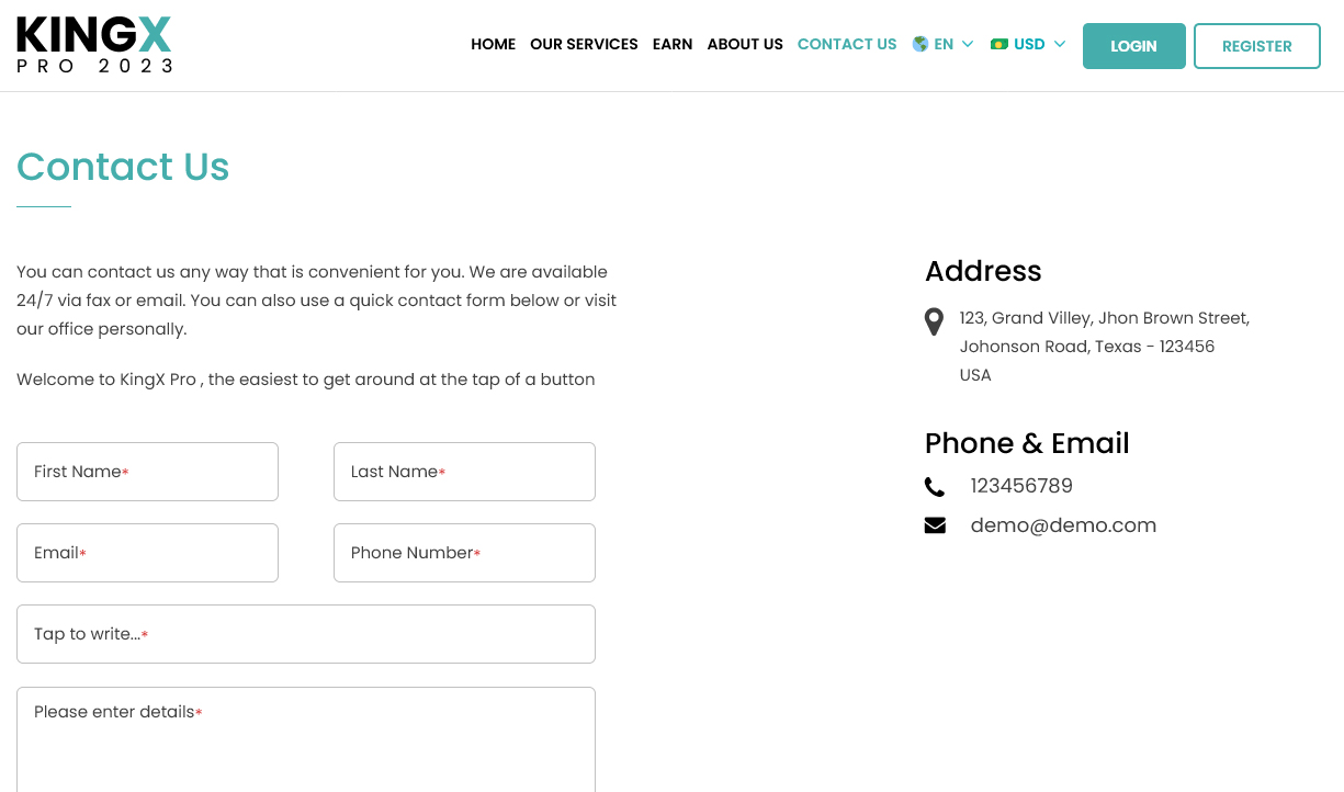 Contact us