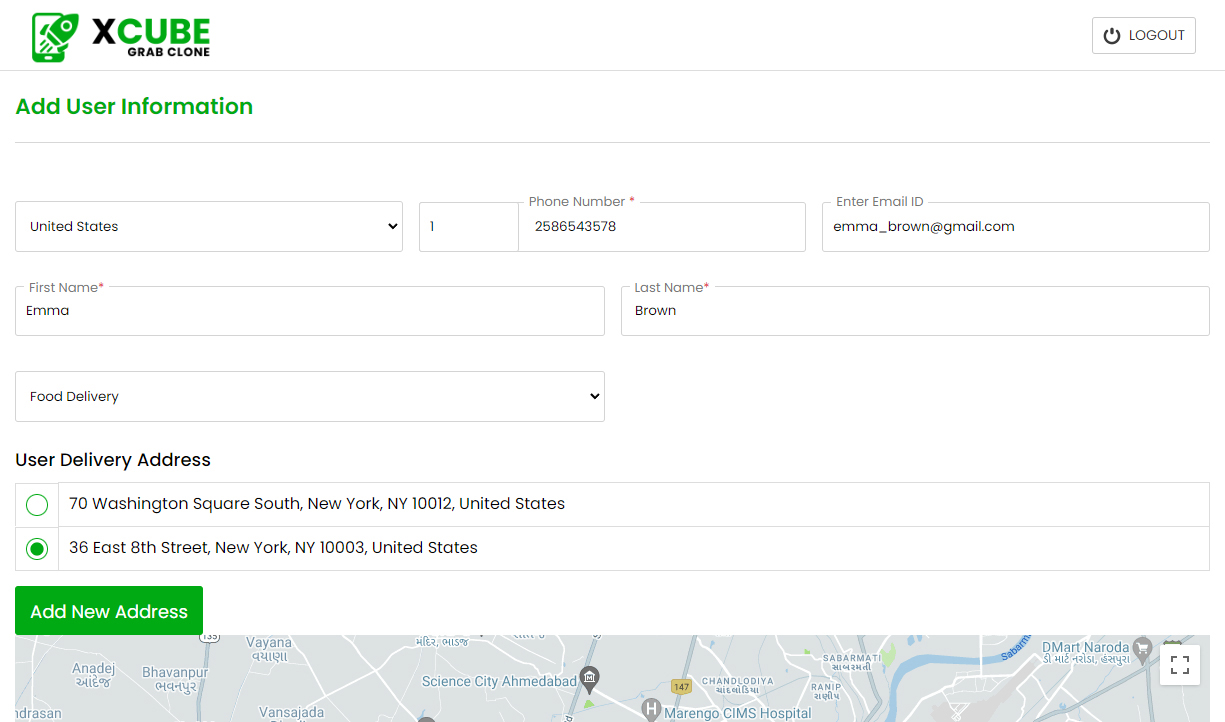 Add User Information