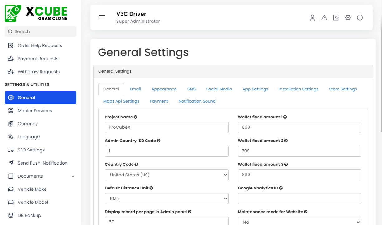 General Settings