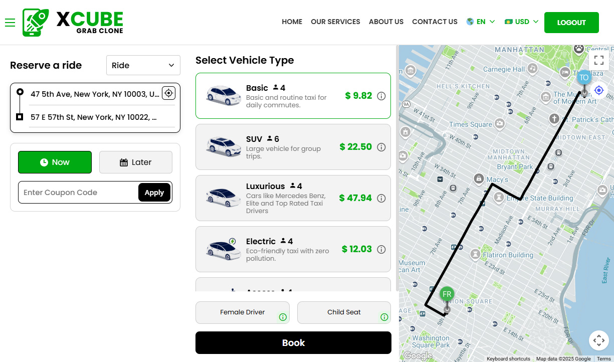 Book A Taxi