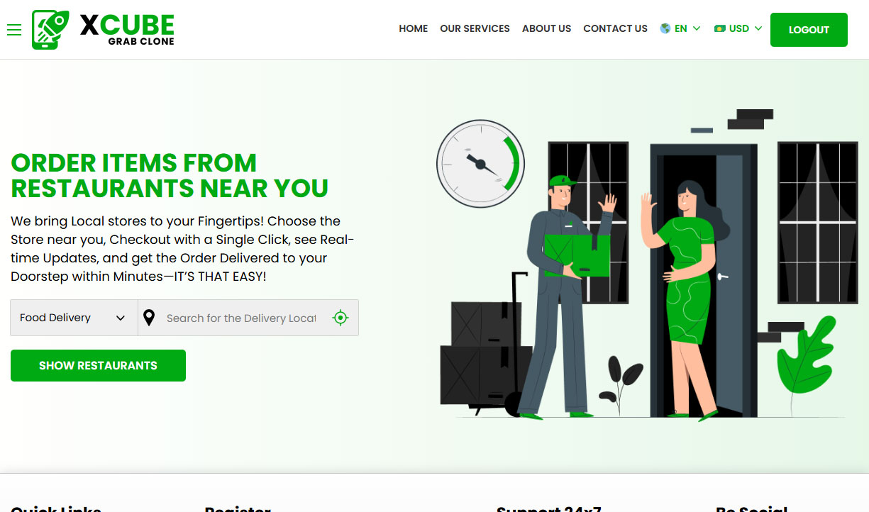 Ordering Food / Groceries / Pharmacy etc...