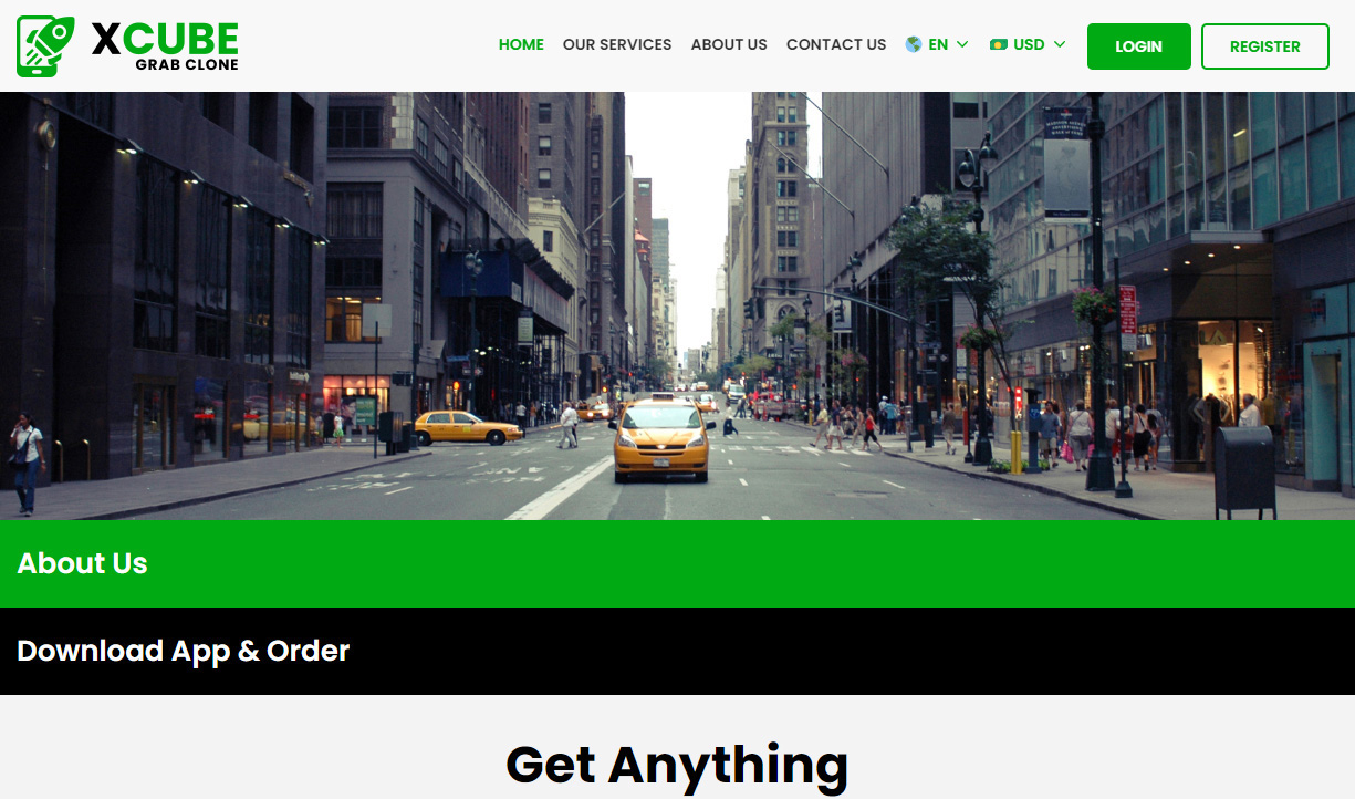 web panel of gojek clone