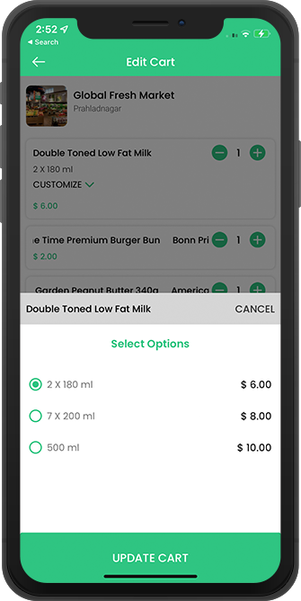 user add toppings