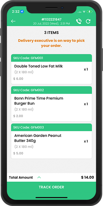 Store get notification for driver accept order