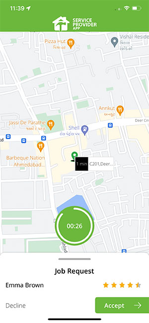 delivery driver App